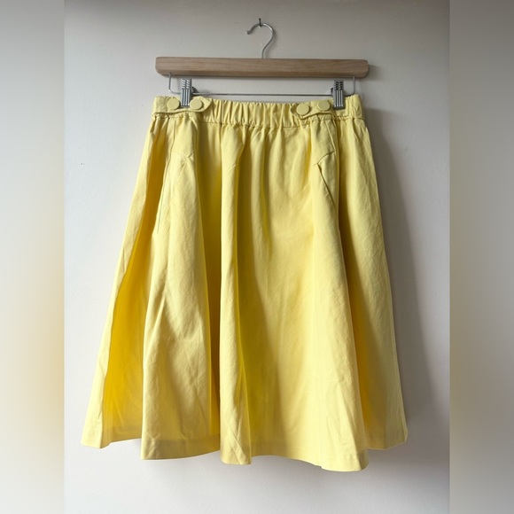 ZARA | Yellow midi skirt | M - Picture 4 of 6
